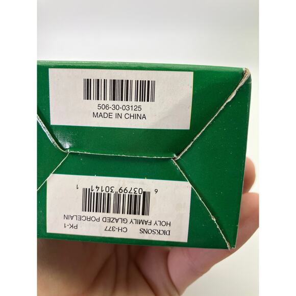 Dicksons Holy Family Nativity Galzed Porcelain Vintage Christmas Decoration - Picture 8 of 11